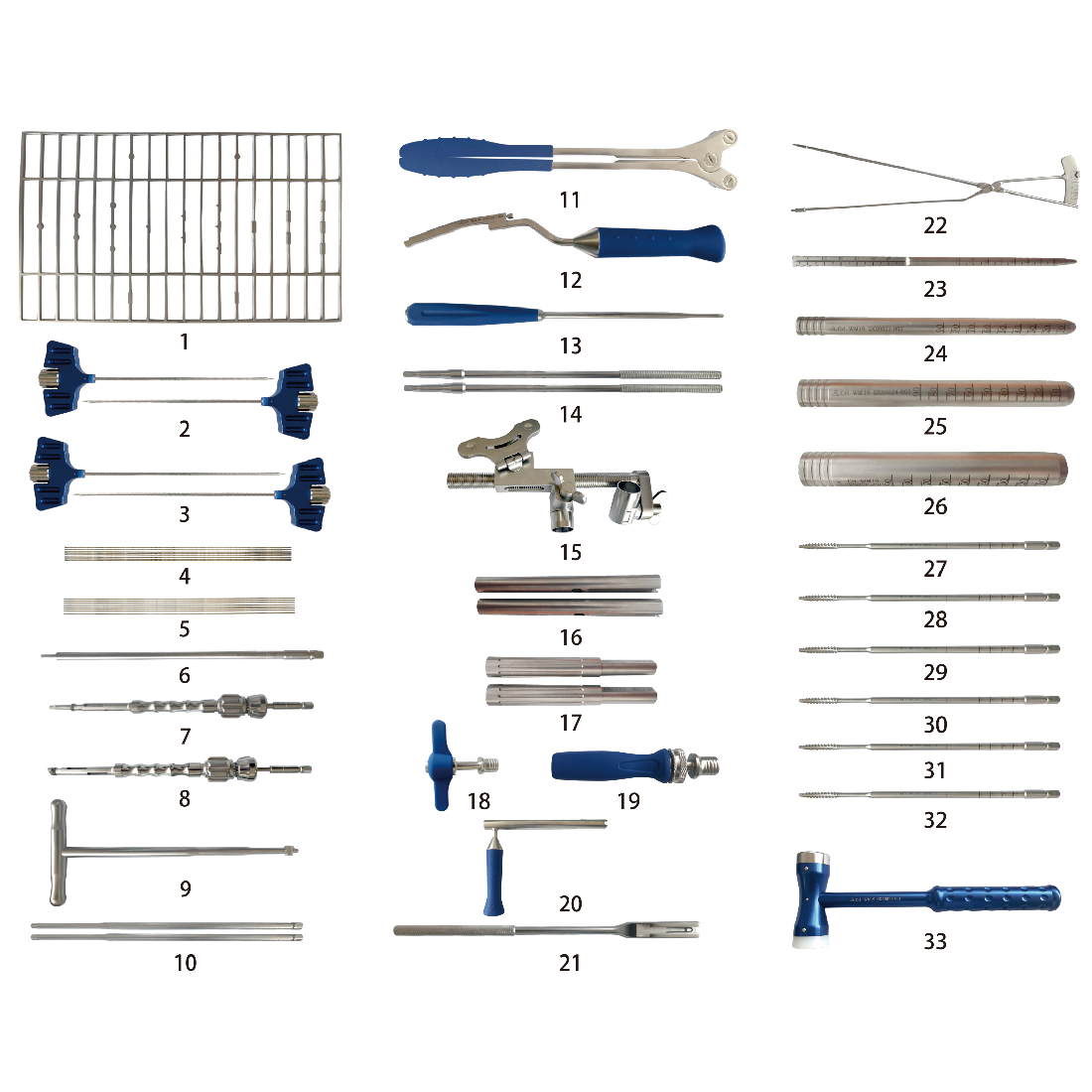 Set di strumenti per il sistema di fissazione spinale interna (IX)