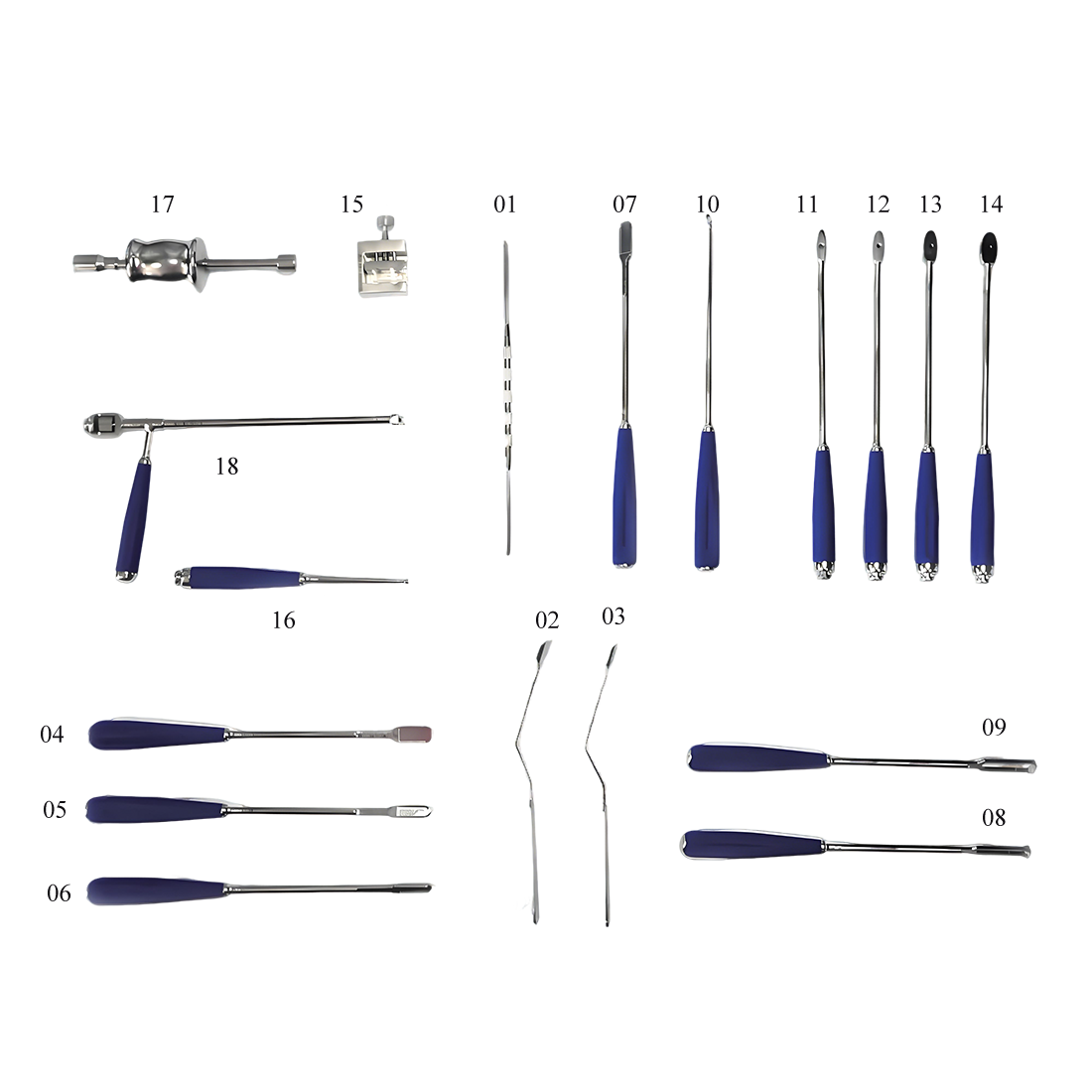 Set strumenti per gabbia toracolombare (I)