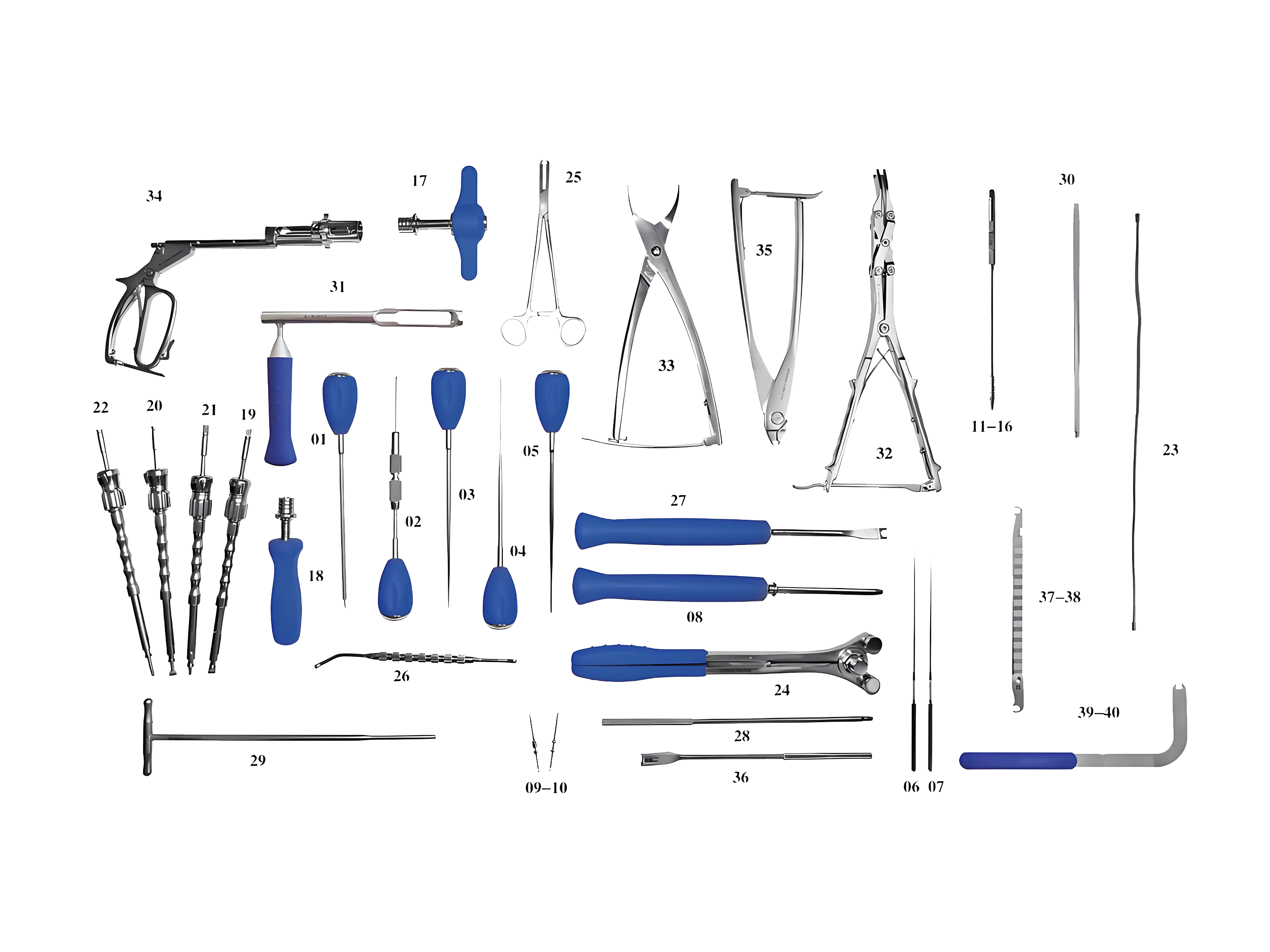 Set di strumenti per il sistema di fissazione spinale interna (VI)